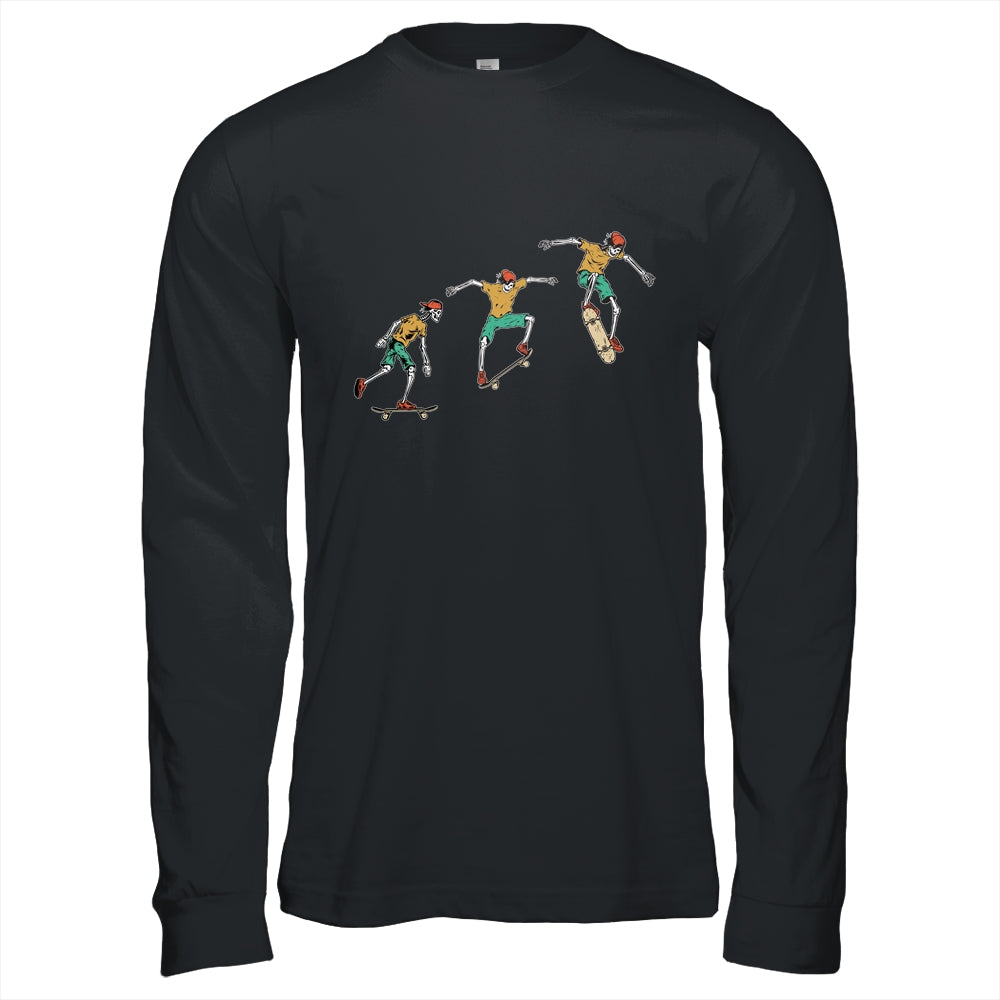 Skeleton Skateboard Funny Halloween Costume Gift T-Shirt & Hoodie | Teecentury.com