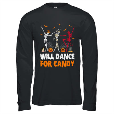 Skeletons Will Dance For Candy Halloween Men And Women Shirt & Hoodie | teecentury