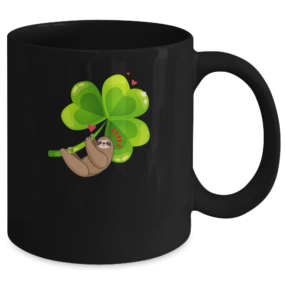 Sloth Shamrock St Patricks Day Funny Sloth Irish Gift Mug Coffee Mug | Teecentury.com