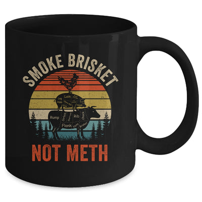 Smoke Brisket Not Meth Pitmaster BBQ Lover Smoker Grilling Mug | teecentury