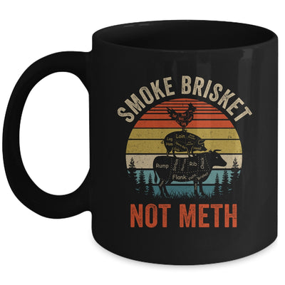 Smoke Brisket Not Meth Pitmaster BBQ Lover Smoker Grilling Mug | teecentury