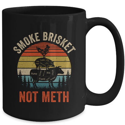 Smoke Brisket Not Meth Pitmaster BBQ Lover Smoker Grilling Mug | teecentury