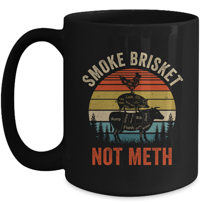 Smoke Brisket Not Meth Pitmaster BBQ Lover Smoker Grilling Mug | teecentury
