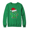 Snowflakes Dog Paw Santa Hat Christmas Dog Lovers Gift T-Shirt & Sweatshirt | Teecentury.com