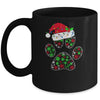Snowflakes Dog Paw Santa Hat Christmas Dog Lovers Gift Mug Coffee Mug | Teecentury.com