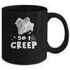 So I Creep Ghost Funny Halloween Mug Coffee Mug | Teecentury.com