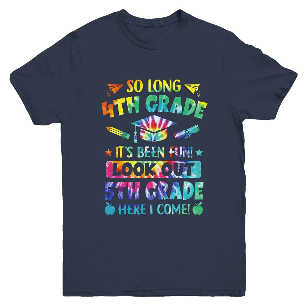 So Long 4th Grade 5th Grade Here I Come Graduation Youth Shirt | teecentury