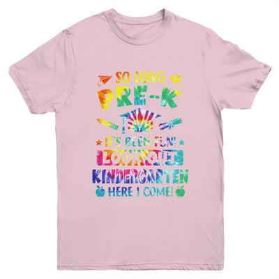 So Long Pre-K Kindergarten Here I Come Graduation Youth Shirt | teecentury