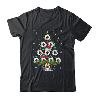 Soccer Christmas Tree Santa Pickleball X Mas Lights Shirt & Sweatshirt | teecentury