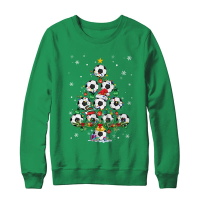 Soccer Christmas Tree Santa Pickleball X Mas Lights Shirt & Sweatshirt | teecentury
