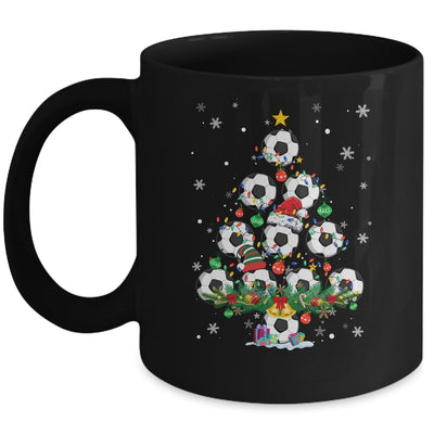 Soccer Christmas Tree Santa Pickleball X Mas Lights Mug | teecentury