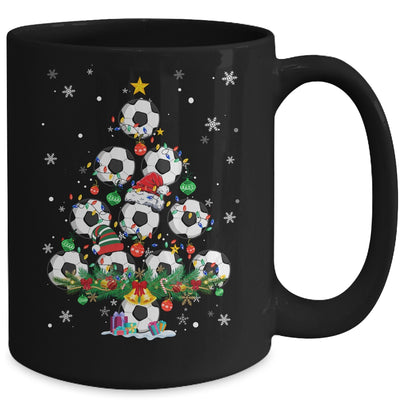 Soccer Christmas Tree Santa Pickleball X Mas Lights Mug | teecentury