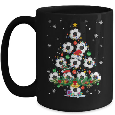 Soccer Christmas Tree Santa Pickleball X Mas Lights Mug | teecentury