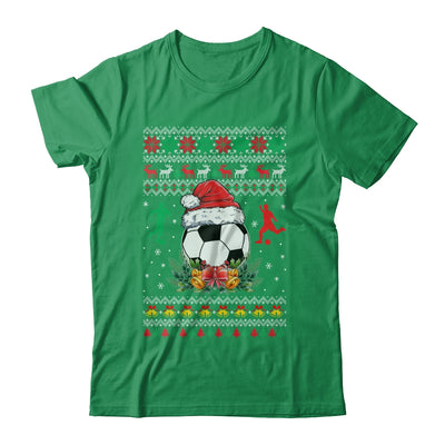 Soccer Christmas Ugly Funny Santa Sport Men Boy Shirt & Sweatshirt | teecentury