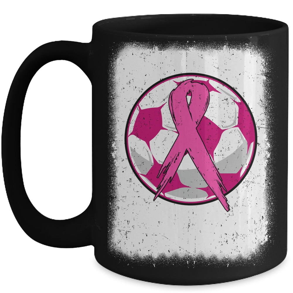 Soccer In October We Wear Pink Breast Cancer Awareness Mug Coffee Mug | Teecentury.com