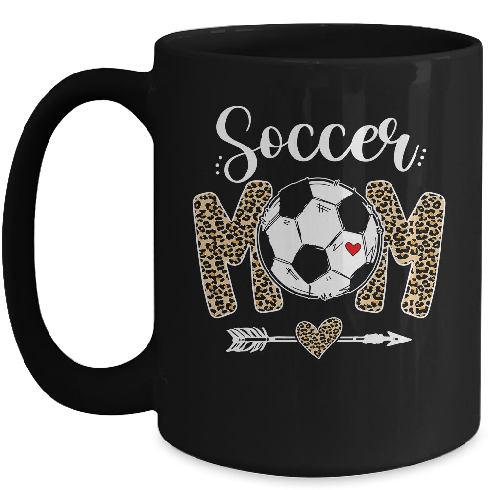Soccer Mom Leopard Funny Mom Mothers Day Mug Coffee Mug | Teecentury.com