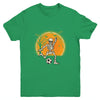 Soccer Skeleton Halloween Boys Soccer Player Halloween Youth Youth Shirt | Teecentury.com