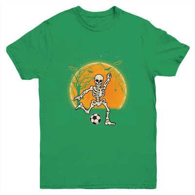 Soccer Skeleton Halloween Boys Soccer Player Halloween Youth Youth Shirt | Teecentury.com