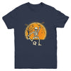 Soccer Skeleton Halloween Boys Soccer Player Halloween Youth Youth Shirt | Teecentury.com