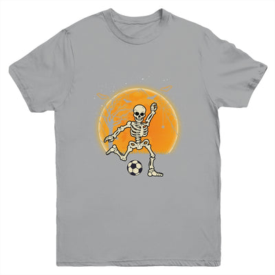 Soccer Skeleton Halloween Boys Soccer Player Halloween Youth Youth Shirt | Teecentury.com