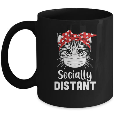 Social Distant Kitty Cat Quarantine Mug Coffee Mug | Teecentury.com