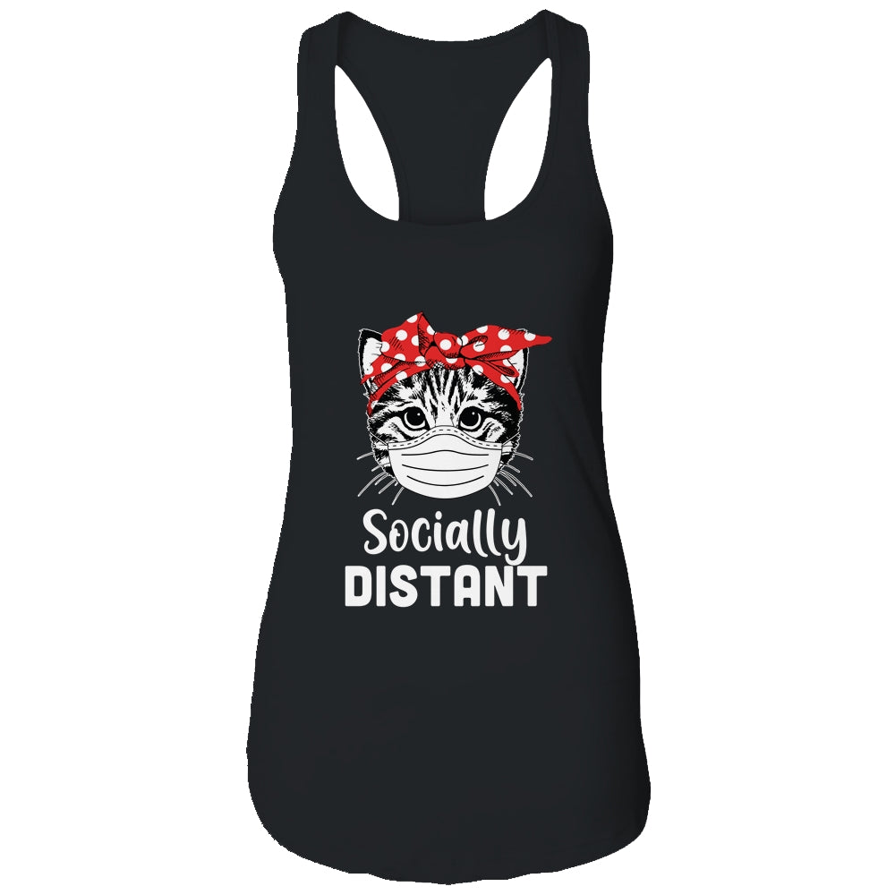Social Distant Kitty Cat Quarantine T-Shirt & Tank Top | Teecentury.com