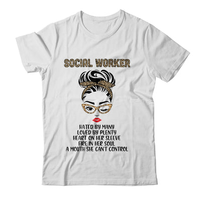 Social Worker Hated By Many Loved By Plenty Leopard Women T-Shirt & Tank Top | Teecentury.com