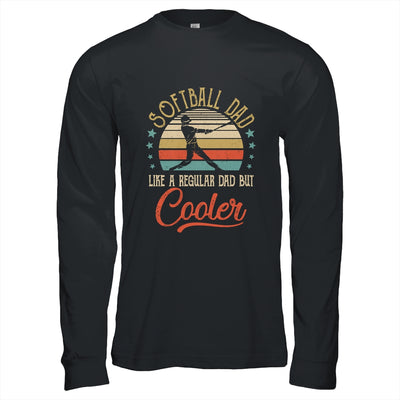 Softball Dad Like A Regular Dad Cooler Vintage Fathers Day T-Shirt & Hoodie | Teecentury.com