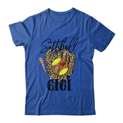 Softball Gigi Leopard Game Day Softball Lover Mothers Day Shirt & Tank Top | teecentury