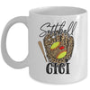 Softball Gigi Leopard Game Day Softball Lover Mothers Day Mug | teecentury