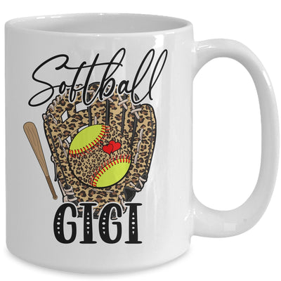 Softball Gigi Leopard Game Day Softball Lover Mothers Day Mug | teecentury