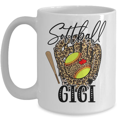 Softball Gigi Leopard Game Day Softball Lover Mothers Day Mug | teecentury