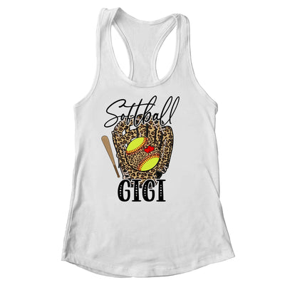 Softball Gigi Leopard Game Day Softball Lover Mothers Day Shirt & Tank Top | teecentury