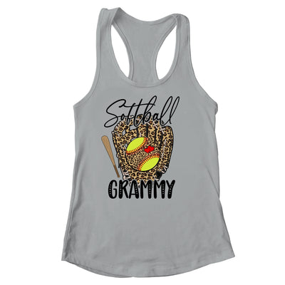 Softball Grammy Leopard Game Day Softball Lover Mothers Day Shirt & Tank Top | teecentury