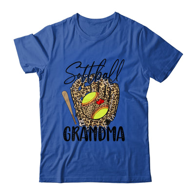 Softball Grandma Leopard Game Day Softball Lover Mothers Day Shirt & Tank Top | teecentury