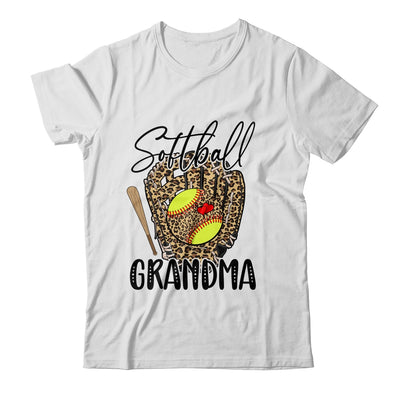 Softball Grandma Leopard Game Day Softball Lover Mothers Day Shirt & Tank Top | teecentury