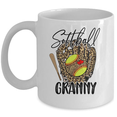 Softball Granny Leopard Game Day Softball Lover Mothers Day Mug | teecentury