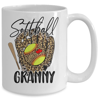 Softball Granny Leopard Game Day Softball Lover Mothers Day Mug | teecentury