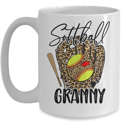 Softball Granny Leopard Game Day Softball Lover Mothers Day Mug | teecentury