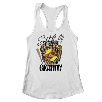 Softball Granny Leopard Game Day Softball Lover Mothers Day Shirt & Tank Top | teecentury