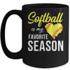 Softball Is My Favorite Season Mug Coffee Mug | Teecentury.com
