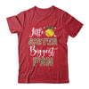 Softball Little Sister Biggest Fan Softball Sister Leopard Shirt & Tank Top | teecentury