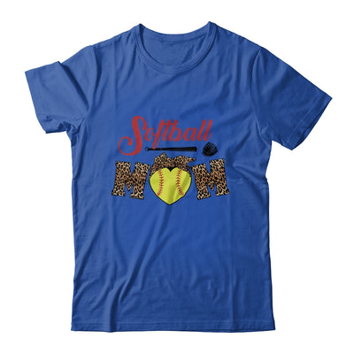 Softball Mom Leopard Funny Baseball Mom Mother's Day T-Shirt & Tank Top | Teecentury.com