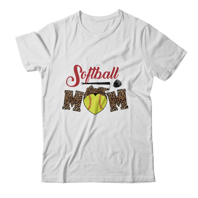 Softball Mom Leopard Funny Baseball Mom Mother's Day T-Shirt & Tank Top | Teecentury.com