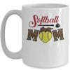 Softball Mom Leopard Funny Baseball Mom Mother's Day Mug Coffee Mug | Teecentury.com