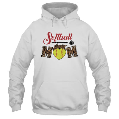Softball Mom Leopard Funny Baseball Mom Mother's Day T-Shirt & Tank Top | Teecentury.com