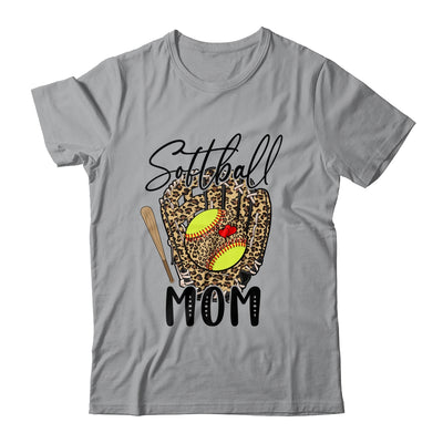 Softball Mom Leopard Game Day Softball Lover Mothers Day Shirt & Tank Top | teecentury