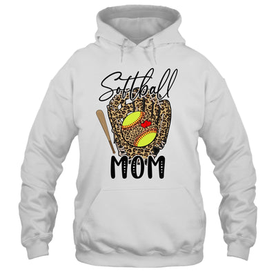 Softball Mom Leopard Game Day Softball Lover Mothers Day Shirt & Tank Top | teecentury