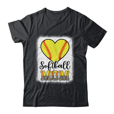 Softball  Mom Leopard Mothers Day Mom Shirt & Tank Top | teecentury