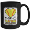 Softball  Mom Leopard Mothers Day Mom Mug | teecentury